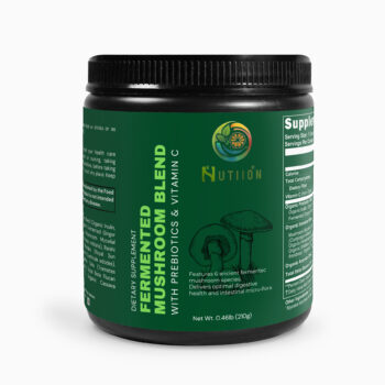 Fermented Mushroom Blend. Antioxidant Protection Consuming a blend of these mushrooms can aid in protecting the body against oxidative damage. Nutritional Support The presence of vitamin C from Acerola cherry extract adds a boost of this essential vitamin, known for its role in supporting overall health, collagen production, and immune function.