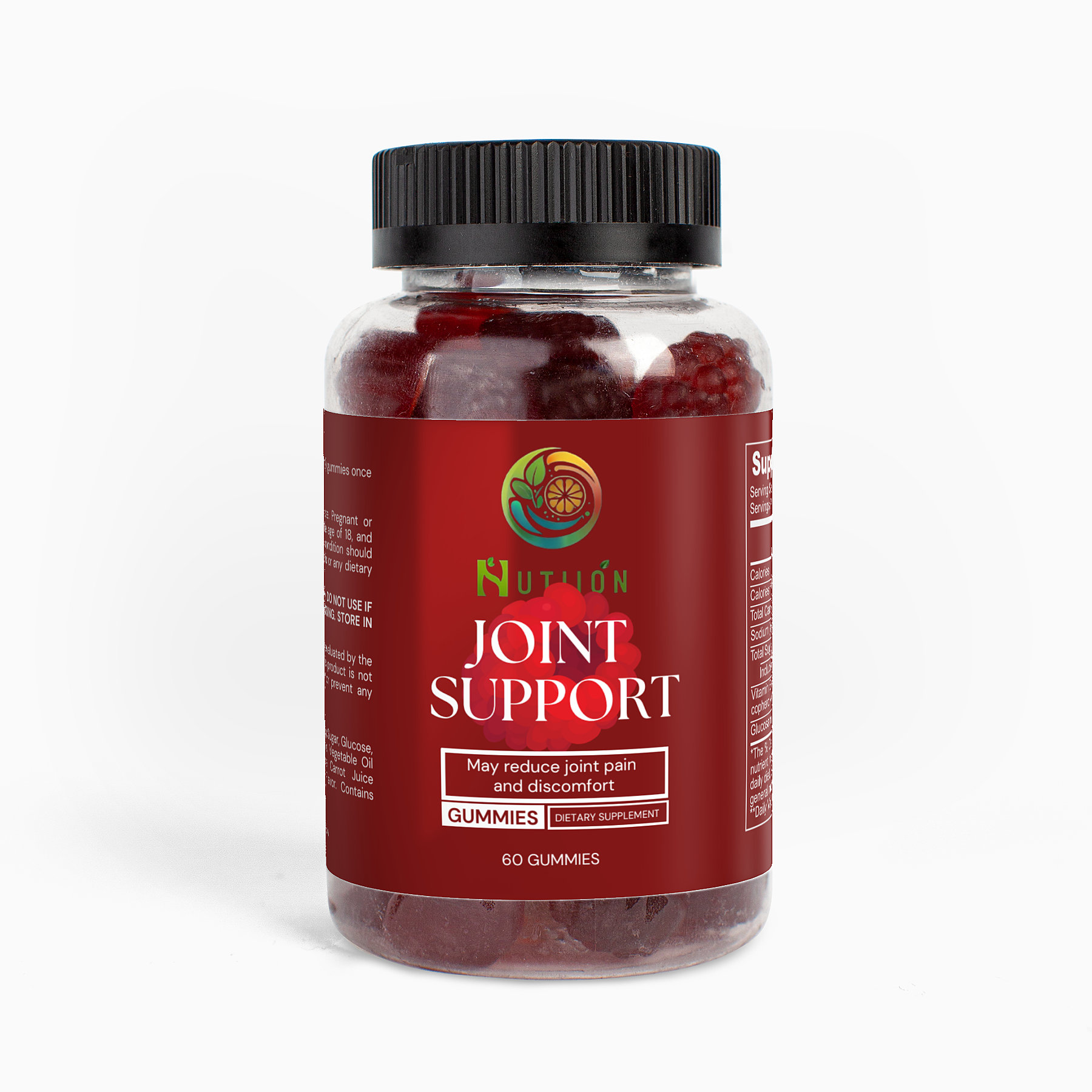 Nutiion, Joint Support Gummies (Adult) Gummies for healthy joints. Enhances normal inflammation response around joints Glucosamine has been shown to enhance normal inflammation response around joints, especially in combination with chondroitin, which similarly supports the maintenance of cartilage. Supports healthy joints Glucosamine supports the development of tissues that are critical for proper joint functioning.