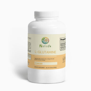 Nutiion, L-Glutamine Powder Lean muscle growth formula. Supports the immune system Glutamine is an essential amino acid in the body that supports immune function. Supports lean muscle As a building block of protein, glutamine helps to develop muscle fibers in the body after exercise.