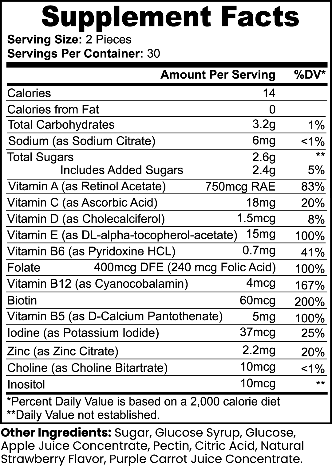 Multivitamin Bear Gummies (Adult) - Image 3